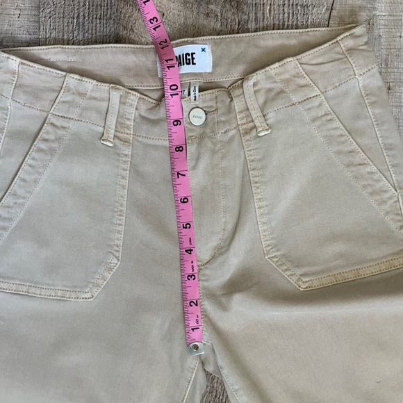 PAIGE Warm Sand Tan High Rise Ankle Utility Cargo Pants Soft Chino NWOT SZ 27 - Picture 16 of 16